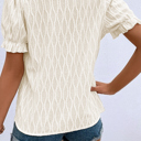  Spring Whisper Textured Puff Sleeve Blouse | S-2XL