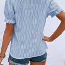  Spring Whisper Textured Puff Sleeve Blouse | S-2XL