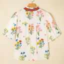  Sweet Petals Contrast Blouse | S-XL