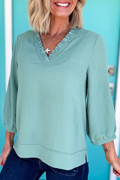 The Effortless Frill Blouse | S-XL