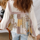  Autumn Bloom Patchwork Blouse | S-XL