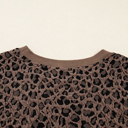   Ribbed Trim Leopard Print Long Sleeve Top | S-XL