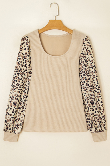 Leopard Touch Patchwork Top | S-XL