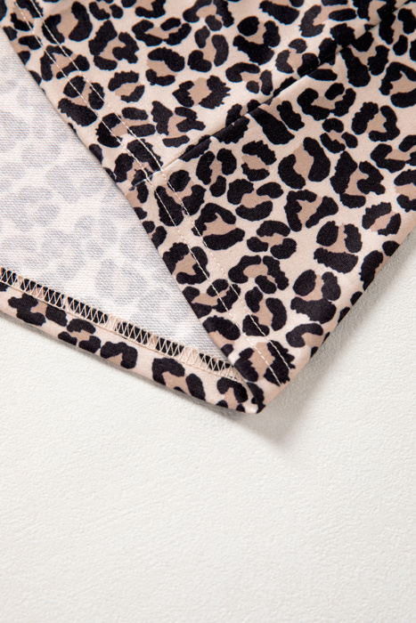 Safari Chic Zip-Front Patchwork Top | S-XL