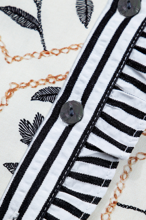 Patchwork Petals Button Top | S-XL