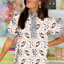  Patchwork Petals Button Top | S-XL