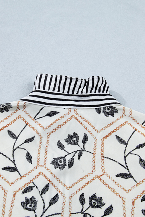 Patchwork Petals Button Top | S-XL