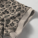  Textured Leopard Print Crew Neck Short Sleeve Top | S-XL