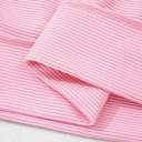  Ribbed Exposed Seam Detail Drop Shoulder Baggy Pullover |  S-XL