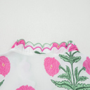  Floral  Print Scallop Trim Blouse | S-XL