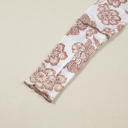  Thumbhole Long Sleeve Floral Print Mesh Top | S-XL