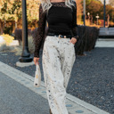  Asymmetric Panels Sheer Floral Lace Top | S-XL