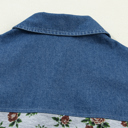  Gorgeous Retro Garden Denim Patchwork Buttoned Collar | S-XL