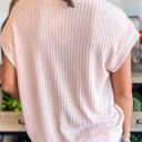  Sunny Day Collared Ribbed Pocket Top | S-XL