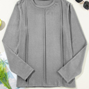  MY DREAM LIFE | All-Day Seam Detail Long Sleeve Top | S-2XL
