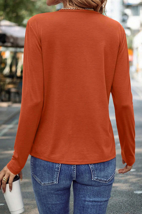 Autumn Asym Long Sleeve Top | S-2XL
