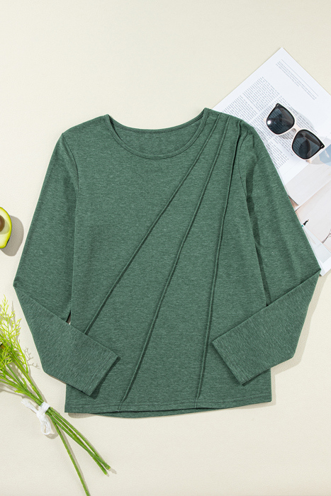 Autumn Asym Long Sleeve Top | S-2XL