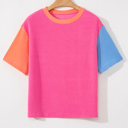  Corded Colorblock Crewneck Tee | S-XL