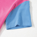  Corded Colorblock Crewneck Tee | S-XL