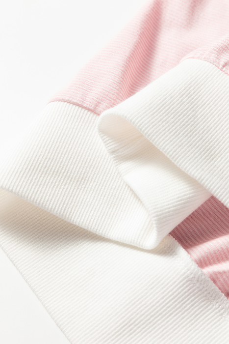 Stripe Contrast Edge Patchwork Long Sleeve Top | S-XL