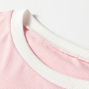  Stripe Contrast Edge Patchwork Long Sleeve Top | S-XL