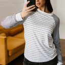  Spring Easy Patchwork Stripe Raglan Top | S-XL