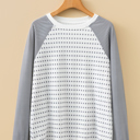  MY DREAM LIFE | Stripe Raglan Patchwork Long Sleeve Top | S-XL