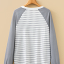  MY DREAM LIFE | Stripe Raglan Patchwork Long Sleeve Top | S-XL
