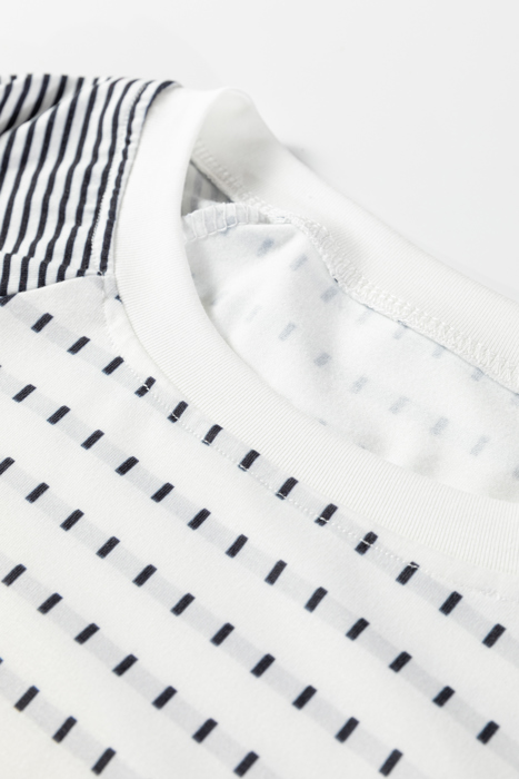 MY DREAM LIFE | Stripe Raglan Patchwork Long Sleeve Top | S-XL