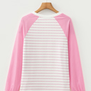  Spring Easy Patchwork Stripe Raglan Top | S-XL
