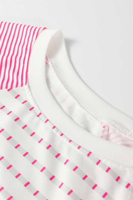 Spring Easy Patchwork Stripe Raglan Top | S-XL