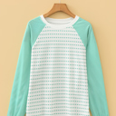  Spring Easy Patchwork Stripe Raglan Top | S-XL