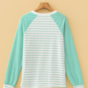  Spring Easy Patchwork Stripe Raglan Top | S-XL