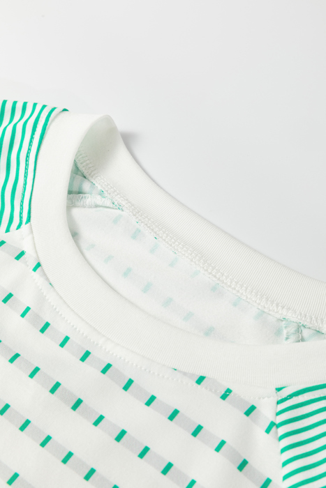 Spring Easy Patchwork Stripe Raglan Top | S-XL
