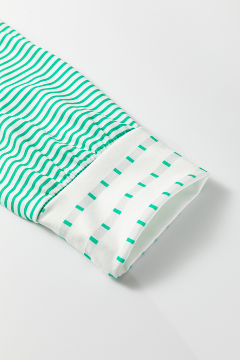 Spring Easy Patchwork Stripe Raglan Top | S-XL