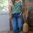  Leopard Lace Twist Ribbed Top | S-XL