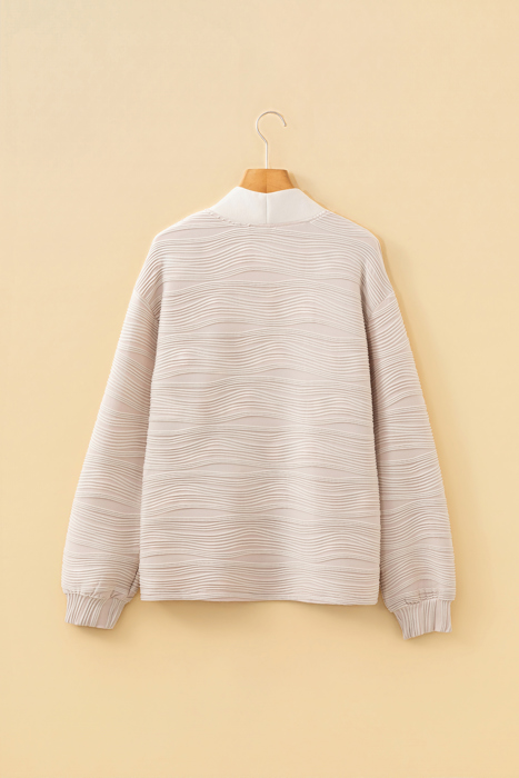 Soft Breeze Textured Zip pullover | S-XL