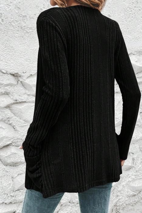 MY DREAM LIFE | Everyday Ribbed Pocket Cardigan | S-XL