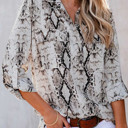  Snake Print Button Up Top | Free Shipping