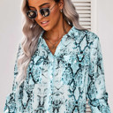  Snake Print Button Up Top | Free Shipping