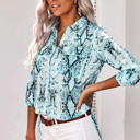  Snake Print Button Up Top | Free Shipping