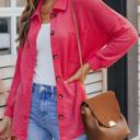 Small Pink MY DREAM LIFE | Casual Waffle Knit Shirt | S-2XL