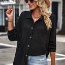 Small Black MY DREAM LIFE | Casual Waffle Knit Shirt | S-2XL