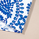  Vine Print Bohemian Puff Sleeve Blouse | S- XL
