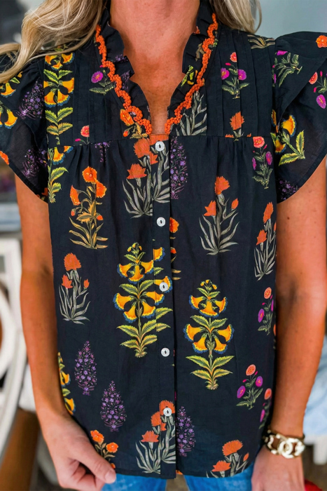 Flora Charm Lace Blouse | S-XL