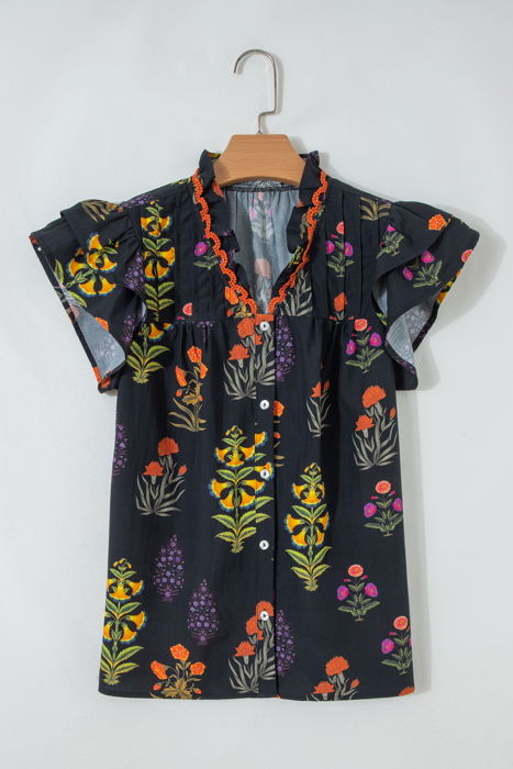 Flora Charm Lace Blouse | S-XL