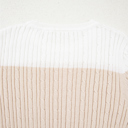  Colorblock Cable Knit Round Neck Sweater | S-XL