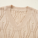  Pearl Lace Patchwork Sweater | S-XL
