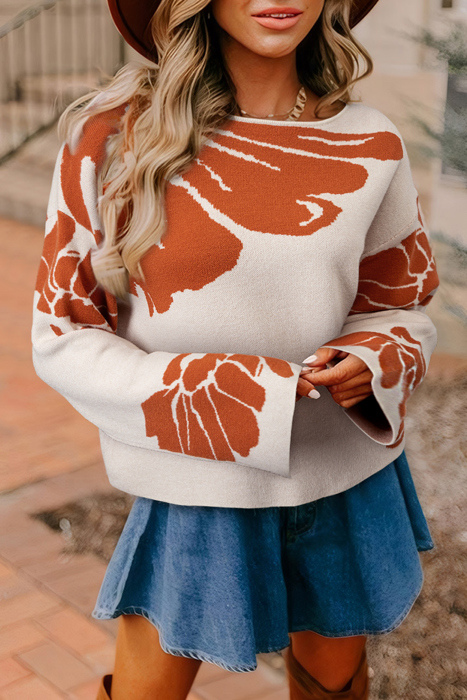 MY DREAM LIFE | Flower Relaxed Fit Dream Sweater | S-XL