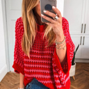  The Draped Slouch 3/4 sleeve Sweater | S-XL